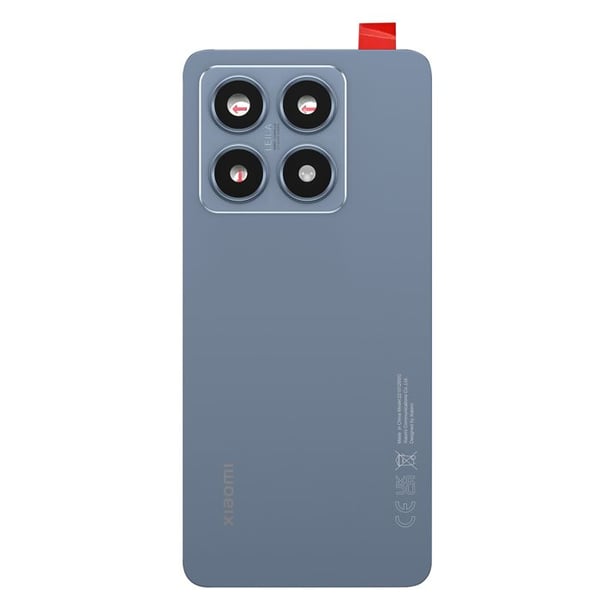 Bakglas - Xiaomi 14T - Original - Blå - Förenklad installation