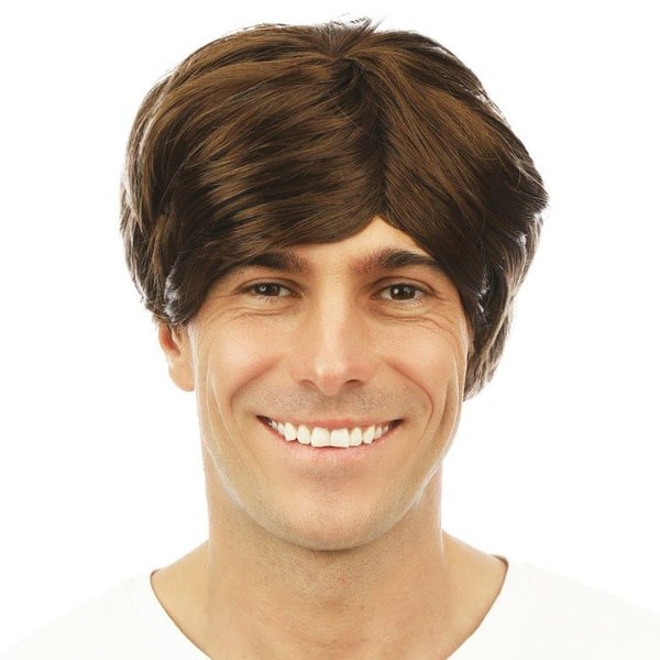 Peruk - LITEN CLOWN - NICK - Kort - Brun - Blandat
