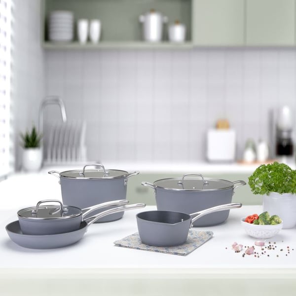 Non-stick stekpanna 28 cm i smidd aluminium - Laura Ashley - Mörk skiffer - Induktionskompatibel - av Pendeford