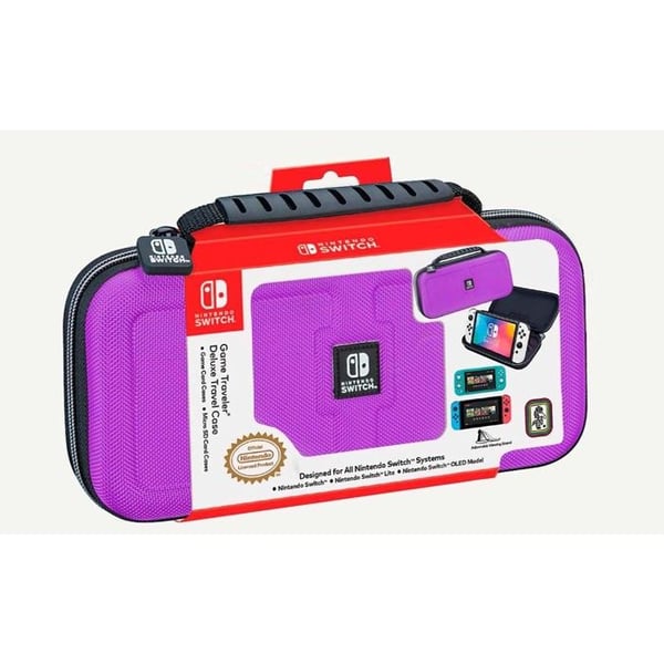 Transporttaske - NACON - Nintendo Switch - Lilla - Justerbar støtte - Opbevaring til 5 spil