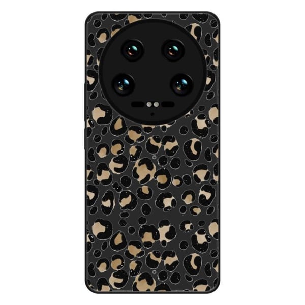 Siliconfodral med förstärkt tryck som är kompatibelt med Xiaomi 14 Ultra Leopard