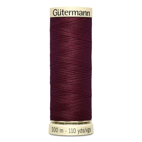Set om 5 rullar 100m Tråd 100% polyester Gutermann Ref 788988 - Att 369 - mulbär