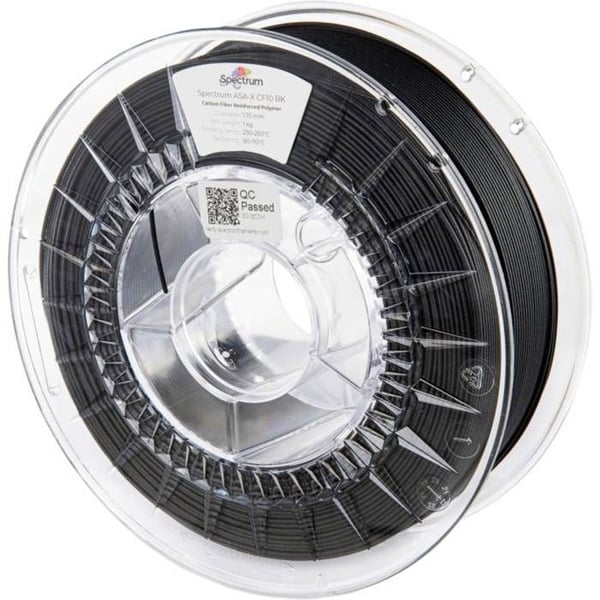 Spectrum Filaments 80716 ASA-X CF10 Filament ASA är stöttålig, väderbeständig, UV-beständig, förstärkt Spectrum Filaments 80716 ASA-X CF10 Filament ASA är stöttålig, väderbeständig, UV-beständig, förstärkt