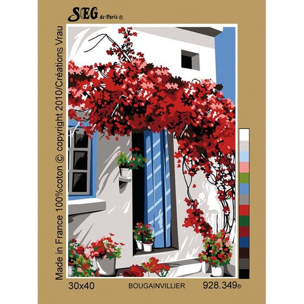 Antik canevas Bougainville 30x40cm