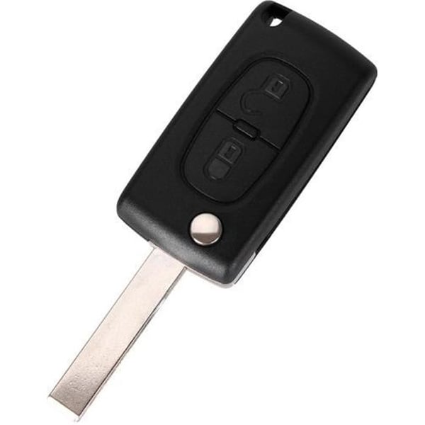 Coque Nyckel för Peugeot 207 307 308 3008 5008 807 Expert Partner C2 C3 C4 C8 Berlingo Jumpy - CE0523 - 2 Knappar Phonillico®