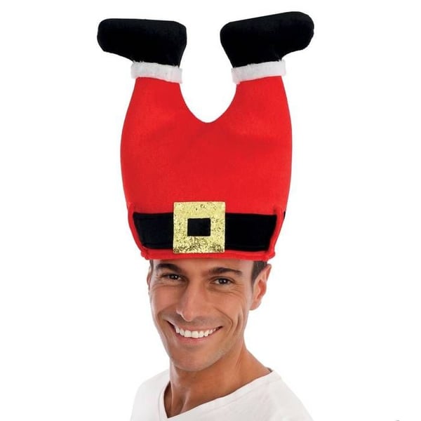 Jultomtehatt - PTIT CLOWN - 23676 - Röd / Vit / Svart - Vuxen - Unisex
