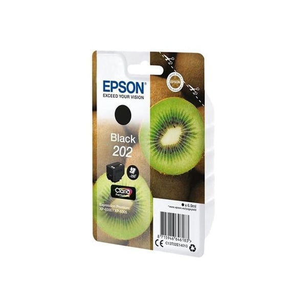 EPSON Claria Premium 202 Inkjet Cartridge - Sort - Inkjet - 250 sider - 1 pakke