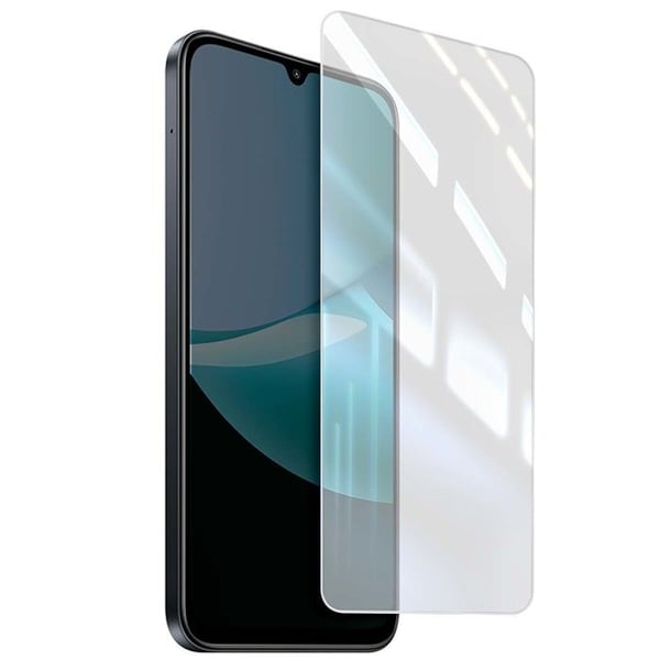 Skyddspaket - Redmi 15C - TPU-fodral - Härdat glas 9H - Transparent svart