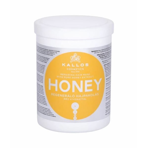 Kallos Cosmetics 1000ml honung, hårmask