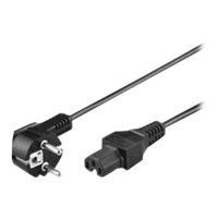 Microconnect PowerCord - Strömkabel - CEE 7/7 (SCHUKO) (M) - IEC 320 EN 60320 C15 - 2 m - 90 graders kontakt - svart