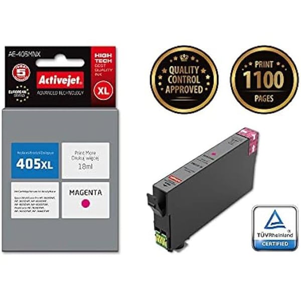 Activejet AE-405MNX bläckpatron (kompatibel Epson 405XL C13T05H34010; Supreme; 18 ML; röd)
