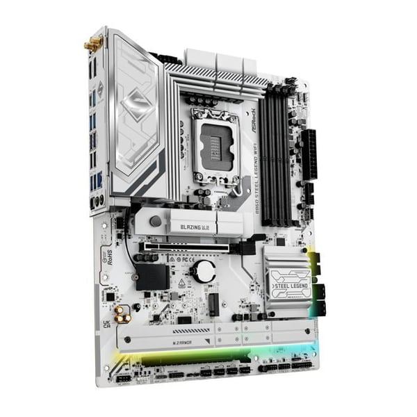 Moderkort - ASROCK - B860 Steel Legend - WiFi - Socket LGA 1851 - ATX