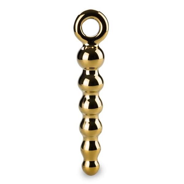 Glasanalplugg Treasure - Guld