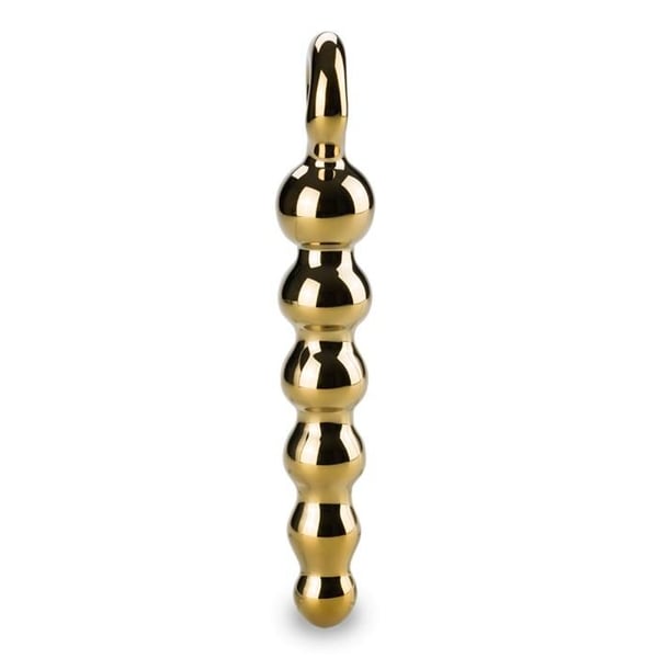 Glasanalplugg Treasure - Guld