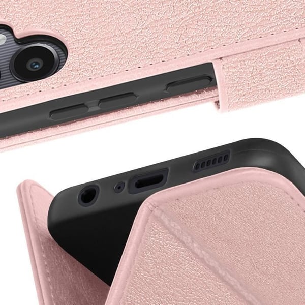 Étui för Samsung Galaxy A05 - Chesterfield - Rosé Champagne - Plånbok - Videostativ - Magnetisk