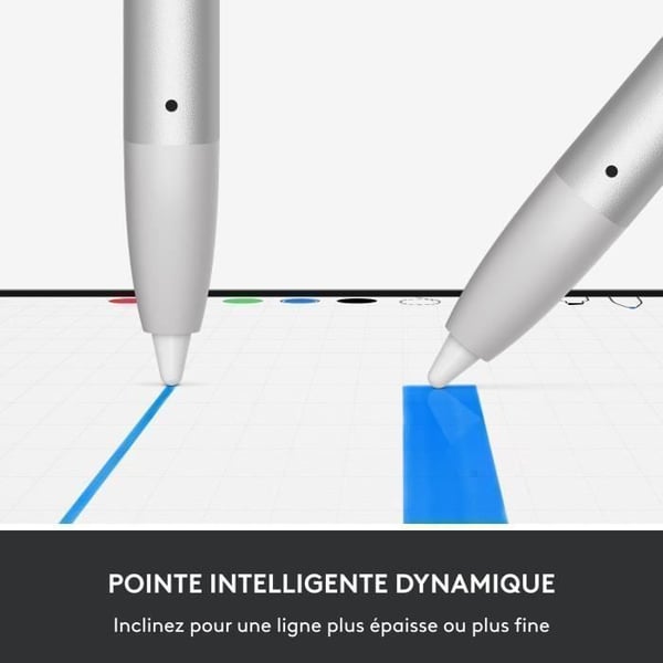 Logitech Crayon digital pen til iPad-modeller med USB-C porte Sølv