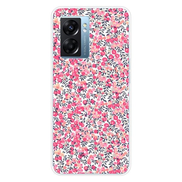 1001Coques - Silikonskal kompatibelt med Oppo A77 5G A57 4G A57 5G - Liberty Wiltshire Rose-mönster - Originaldesign tryckt i Frankrike