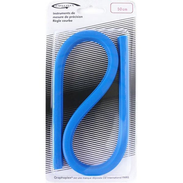 Flexibel kurvlinjal - GRAPHOPLEX - 50 cm - Rammall - Blandad - Vuxen