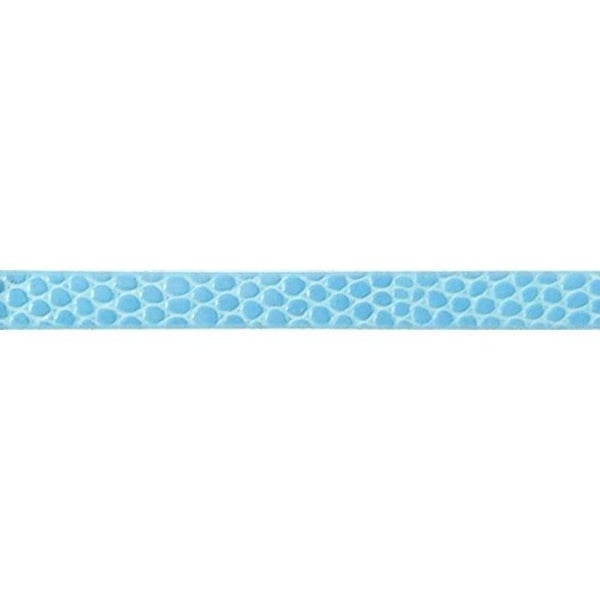MégaCréa - Armband 6 mm Krokodilstil Blå