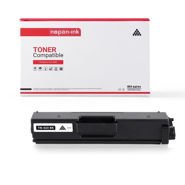 NOPAN-INK - x1 Toner BROTHER TN423 BK kompatibel med Brother HL-L8260 HL-L8360 MFC-L8690 MFC-L8900 DCP-L8410 DCP-L8410