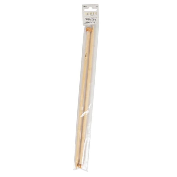 BAMBOO STRICKNÅLAR 7,5MM BOHIN