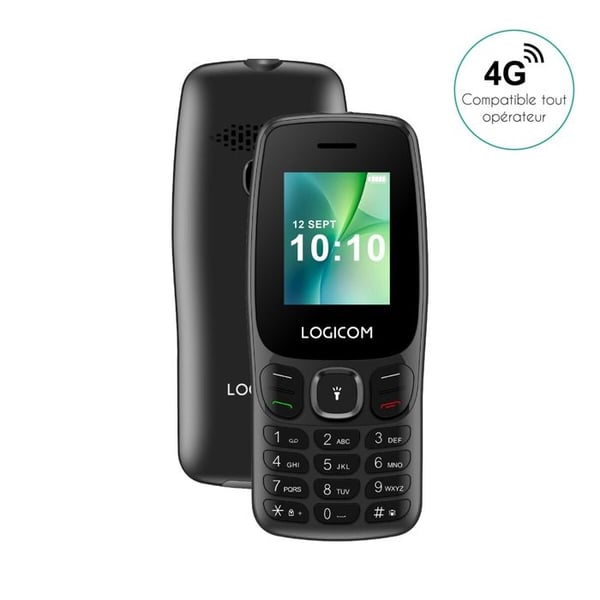 Mobiltelefon - LOGICOM - Posh 405 - 1,77'' - Dubbel SIM - 48 Mo - Svart