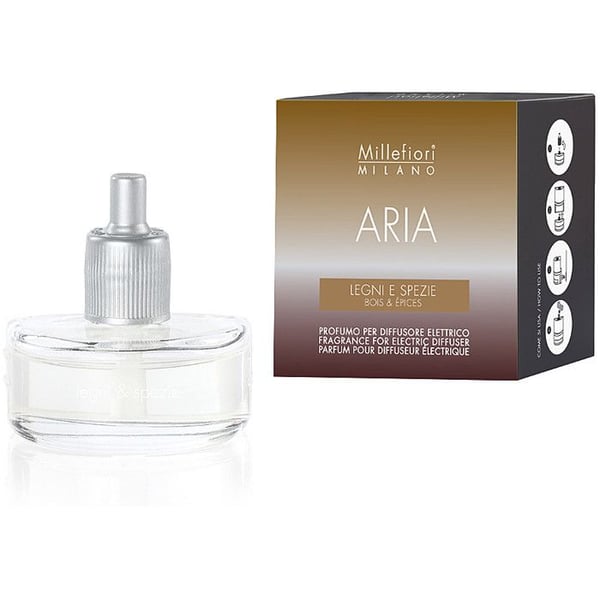 Påfyllning av elektrisk diffuser - Millefiori - Aria - 20 ml - Svart - Trä och kryddor