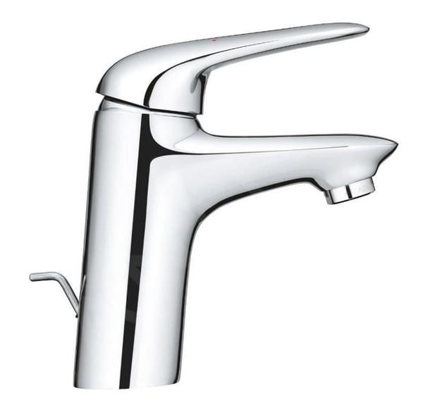 Vaskeblandingsbatteri - GROHE - Wave - Krom - Enkelt hul - Vandbesparelse