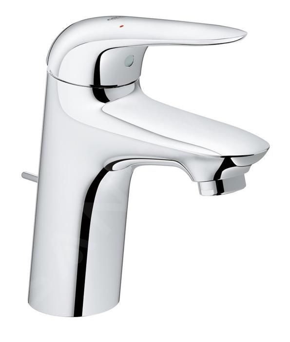 Vaskeblandingsbatteri - GROHE - Wave - Krom - Enkelt hul - Vandbesparelse
