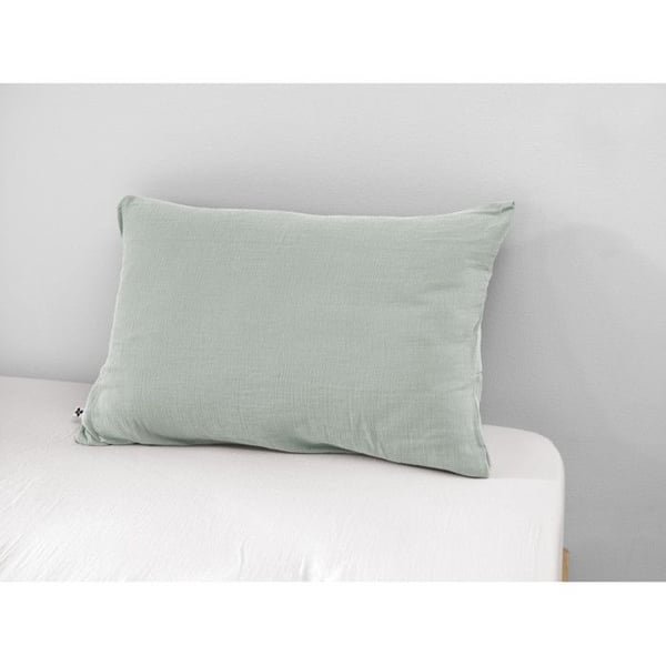 Taie d'oreiller "Gaïa" 60 x 60 cm & 50 x 70 cm "Gaze de Coton" - Gaïa Eucalyptus - 50 x 70 cm