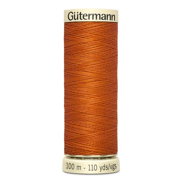 Bunt av 5 spolar 100m Tråd 100% polyester Gutermann Ref 788988 - Att 932 - bränd orange