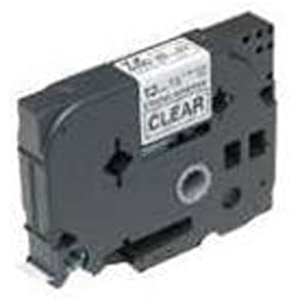 Laminat tejp - BROTHER - TZe-S131 - 12 mm - Svart på Transparent - 8 m