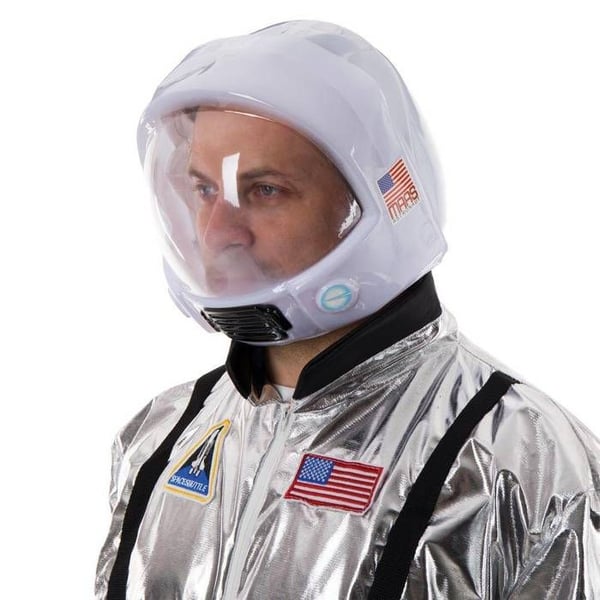 Tillbehör Utklädnad - LITEN CLOWN - Astronauthjälm Vuxen - Vit - Unisex - Karneval, Halloween
