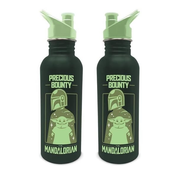 Gourde - BOUNTY - Mandalorian - Metall - Grön - 0,700 L