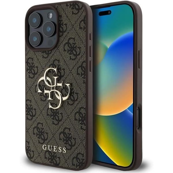 Coque - GUESS - iPhone 16 Pro - Logo 4G - Eco-læder - Holdbar beskyttelse