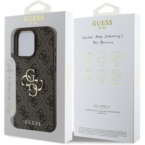 Coque - GUESS - iPhone 16 Pro - Logo 4G - Eco-læder - Holdbar beskyttelse