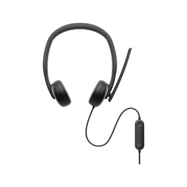 Auricular Dell Pro WH3024 Bulleravskärmning IA USB-C Binaural 110g Svart 20-20000Hz 2m