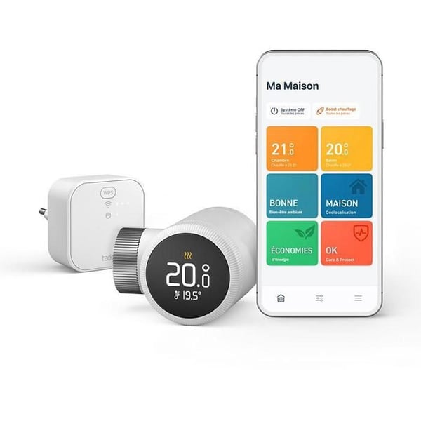Termostatktopp - Tado - Ansluten - WiFi - Kompatibel med alla radiatorer - 9 funktioner