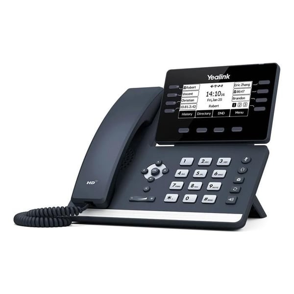 VoIP-telefon Yealink SIP-T53 - Grå - Kablet håndsæt LCD 8 linjer - Telefonbog 1000 navne og numre
