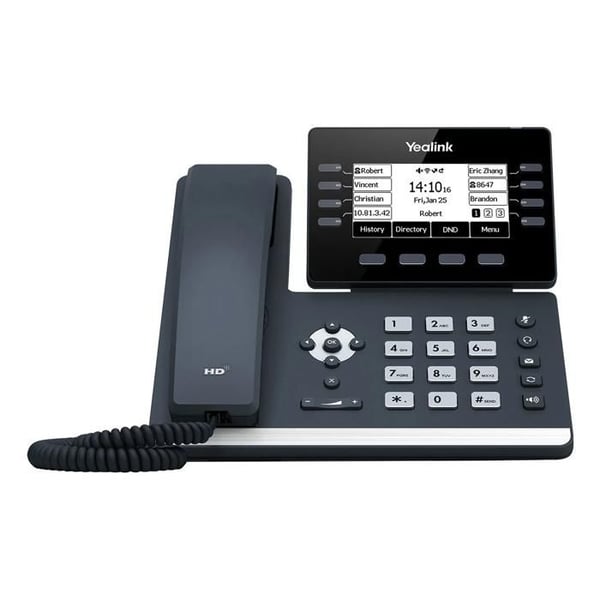 VoIP-telefon Yealink SIP-T53 - Grå - Kablet håndsæt LCD 8 linjer - Telefonbog 1000 navne og numre