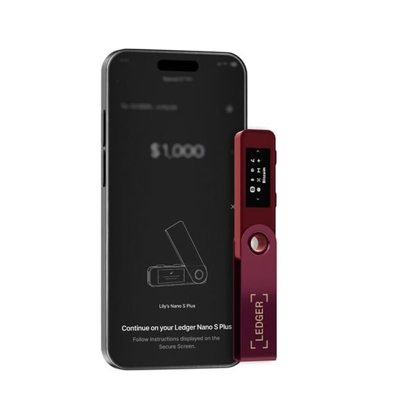 Cryptowallet Ledger Nano S Plus Magenta karmin