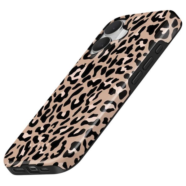 Coque för iPhone 16 - Burga - Pure Instinct - Elegant - Ljusbrun - Stötskydd