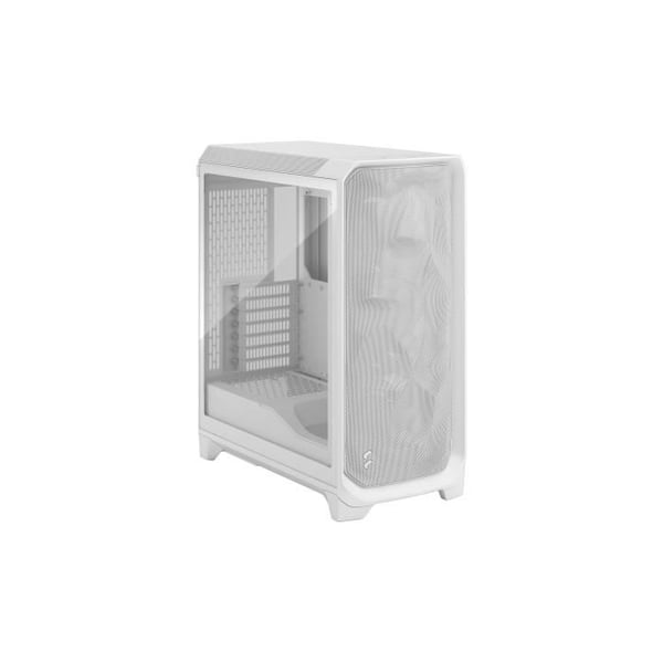 PC-case - FRACTAL DESIGN - Meshify 3 TG - E-ATX (277 mm) - 3 blæsere - USB Type C med 20 Gbps - Hvid