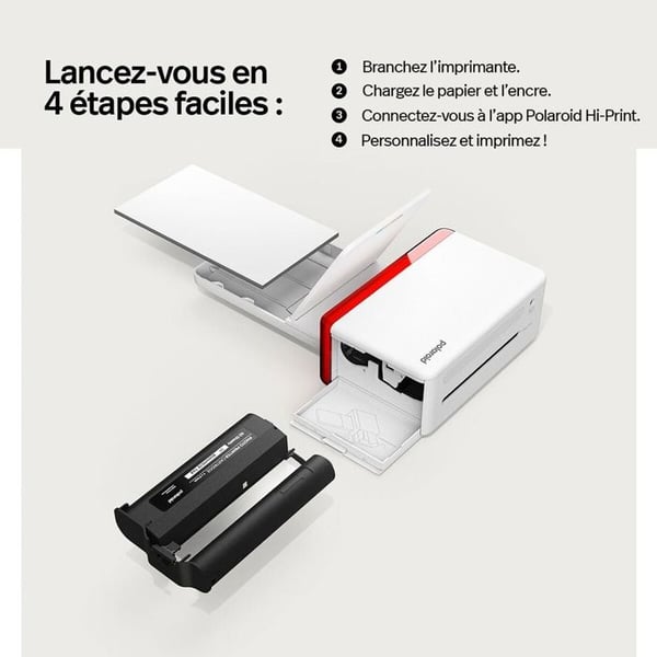 Konsolideringsmaterial för Polaroid fotoprinter Polaroid Hi-Print 4×6 papperspatron - 80 ark