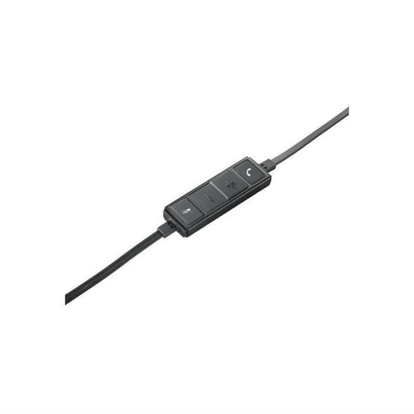 Hörlurar - Trådad - Logitech - H650E - USB - Stereo mikrofon - Svart