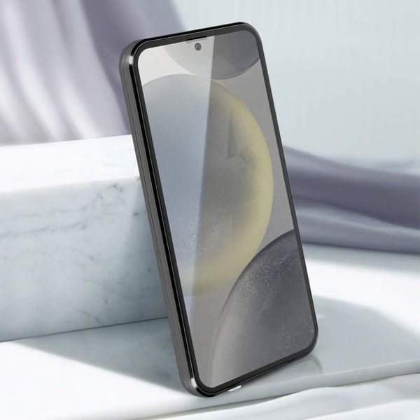 Heltäckande skal för Samsung S24 Hård baksida Härdat glas - AVIZAR