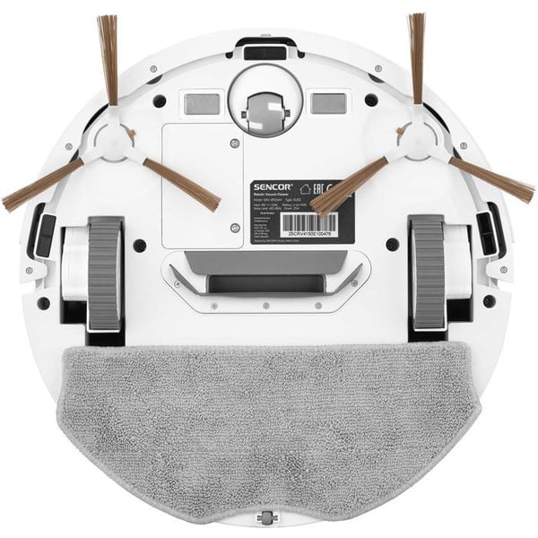 Robotstøvsuger SENCOR SRV 4150WH - Gyroskopisk navigation - Sugning 3000 Pa - Driftstid 130 min - Hvid