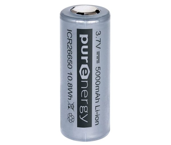 Litiumpolymerbatteri ICR 26650 3.7v 5000ma med kontrollkontakt Bat558