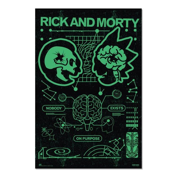 Affisch Rick & Morty Ingen Existerar Av en Orsak