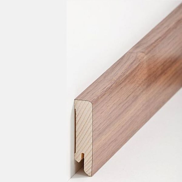 PROVISTON Fanerad träsockel 16 x 60 x 2500 mm valnöt 12,5 meter | 5 stycken
